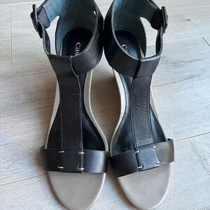 Caslon T Ramona Leather Wedges.
